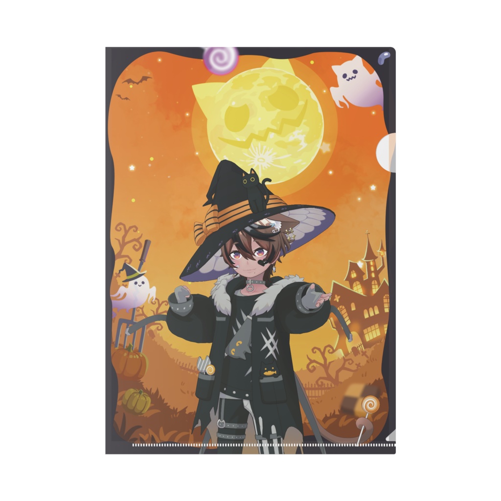 【+teaぷらすてぃ】ハロウィングッズ-クリアファイル
