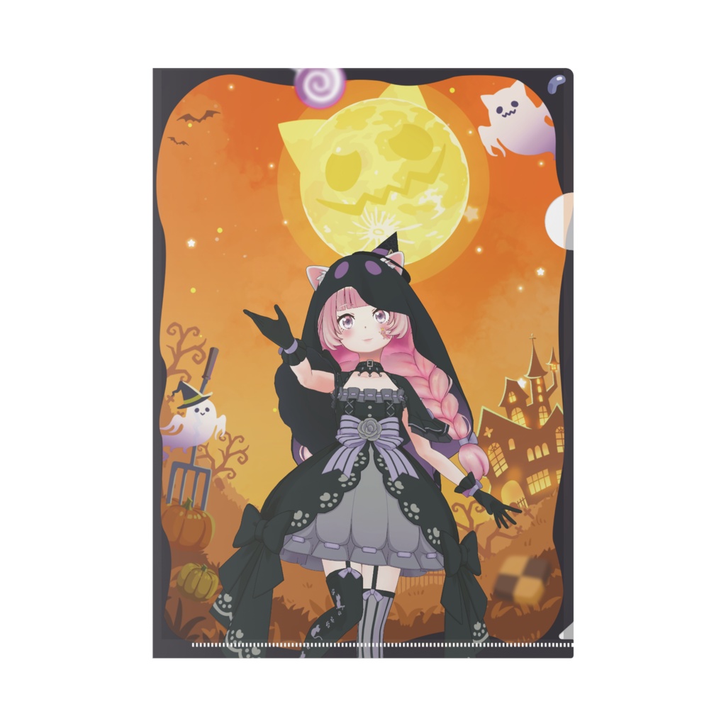 【ヴィオラ弾き晴日紅妃】ハロウィングッズ-クリアファイル