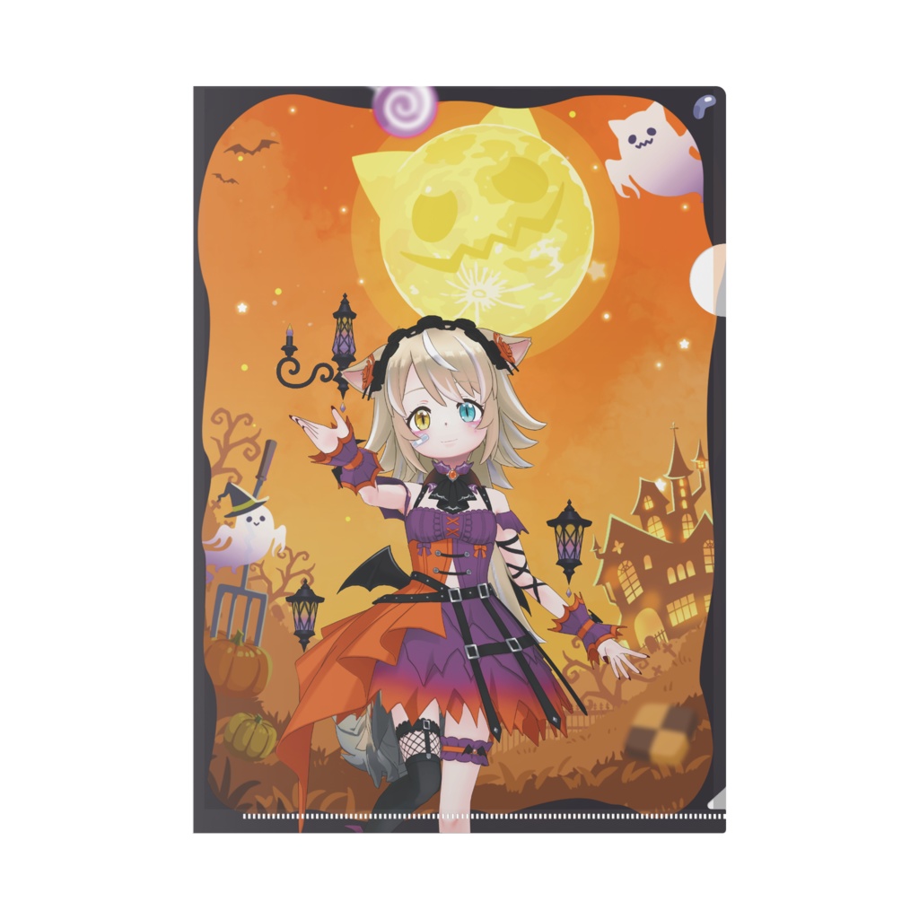 【うるとらにゃにゃせ】ハロウィングッズ-クリアファイル