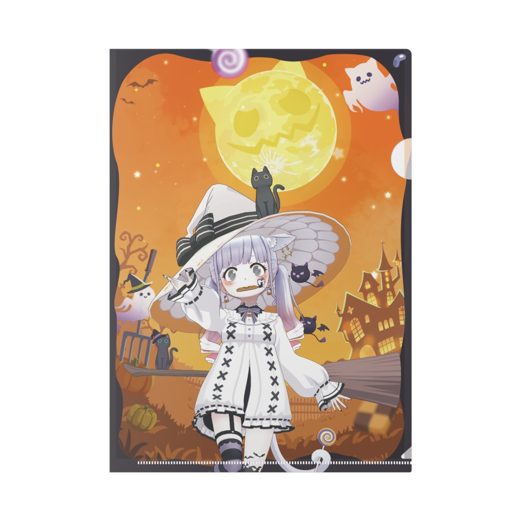 【おもち】ハロウィングッズ-クリアファイル