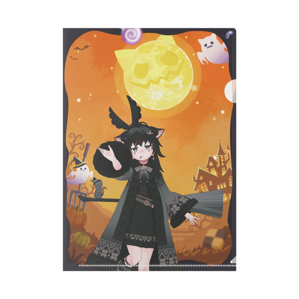 【こしまる】ハロウィングッズ-クリアファイル
