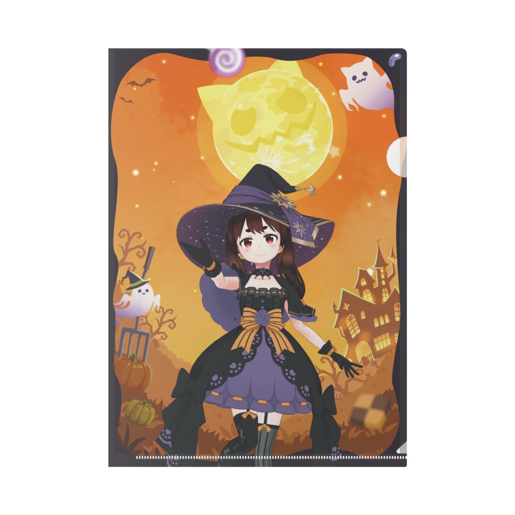 【じじまる】ハロウィングッズ-クリアファイル