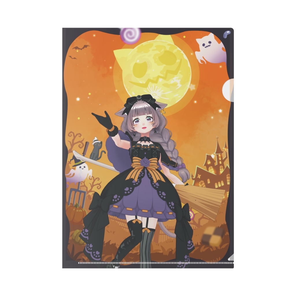 【のなちゃん】ハロウィングッズ-クリアファイル