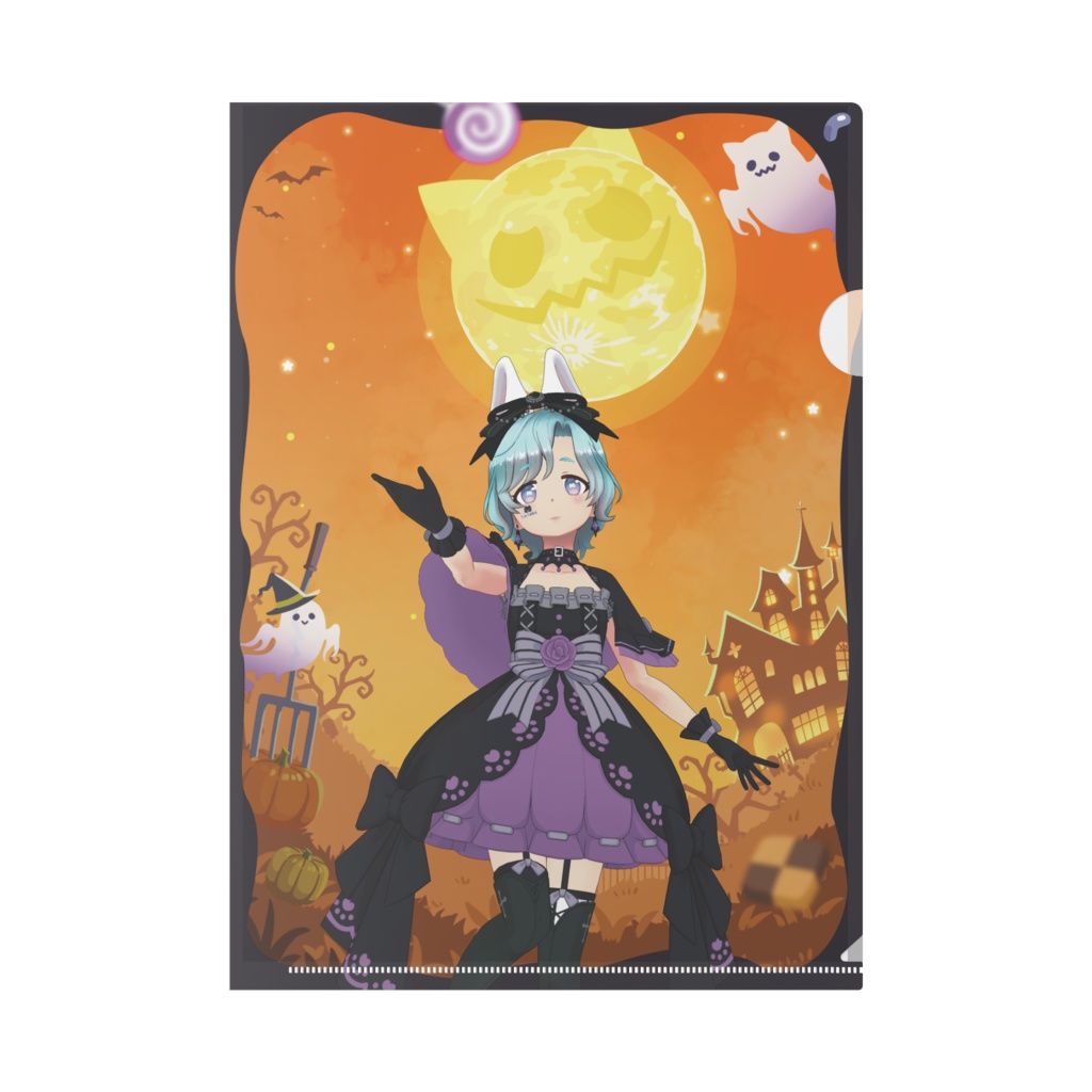 【ぴょん】ハロウィングッズ-クリアファイル
