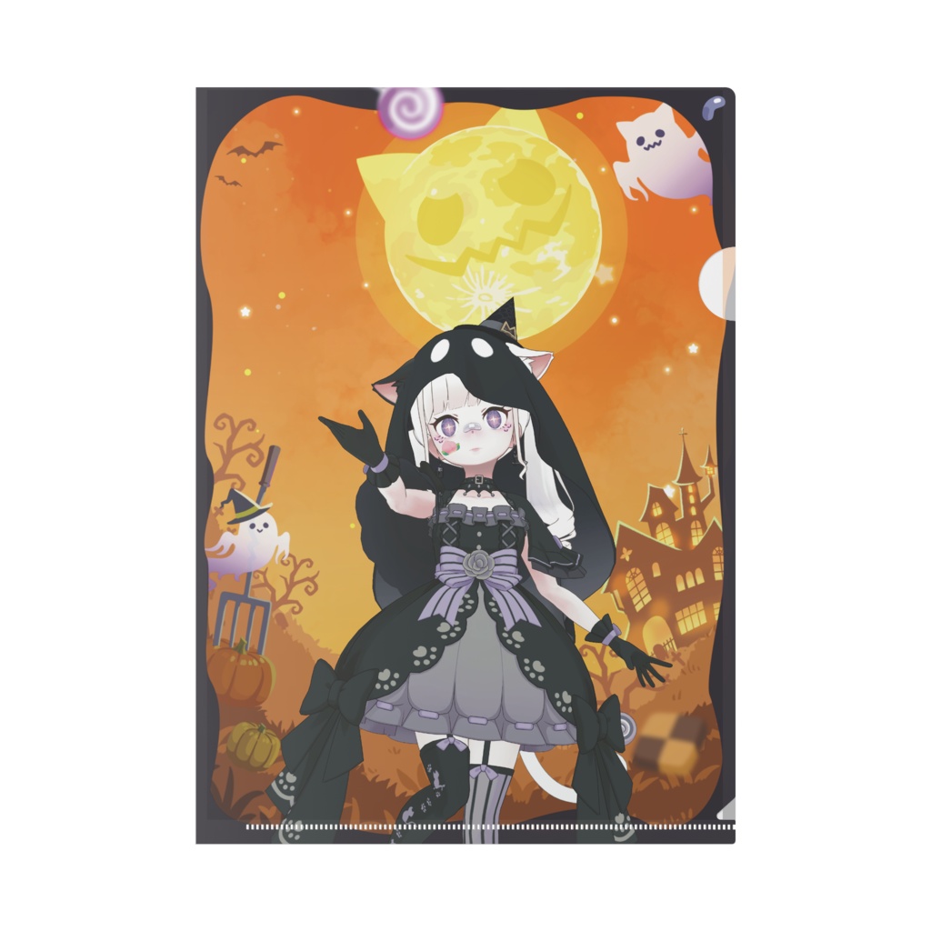 【むにゃ】ハロウィングッズ-クリアファイル