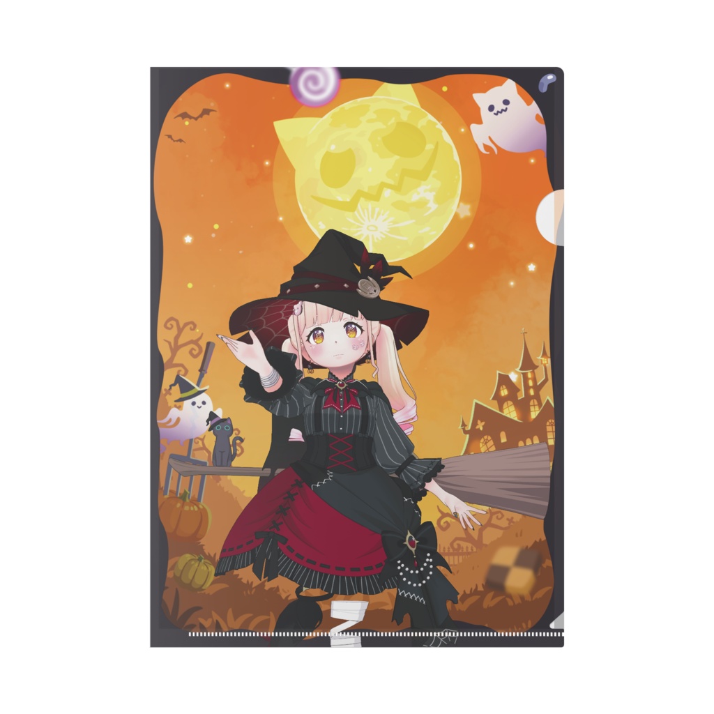 【みるくま】ハロウィングッズ-クリアファイル