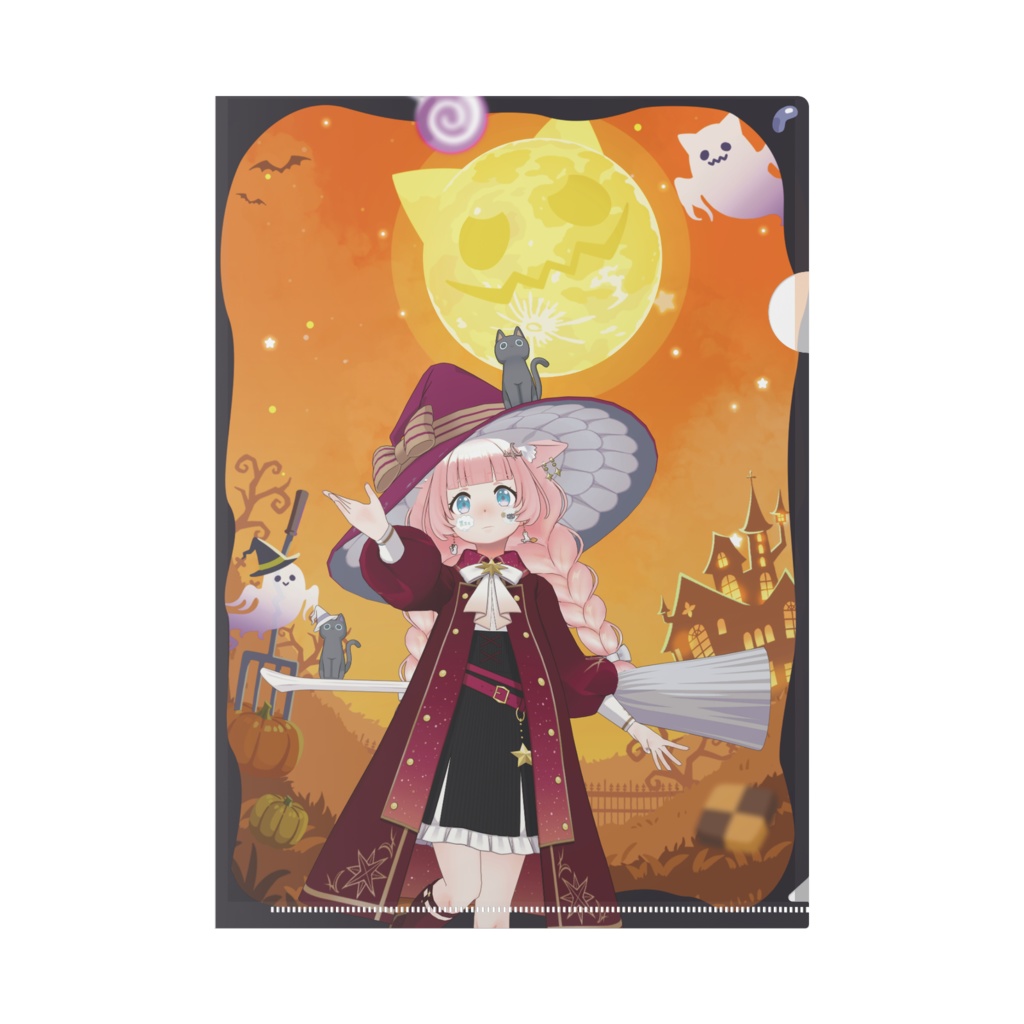 【めめもりめめぇ】ハロウィングッズ-クリアファイル