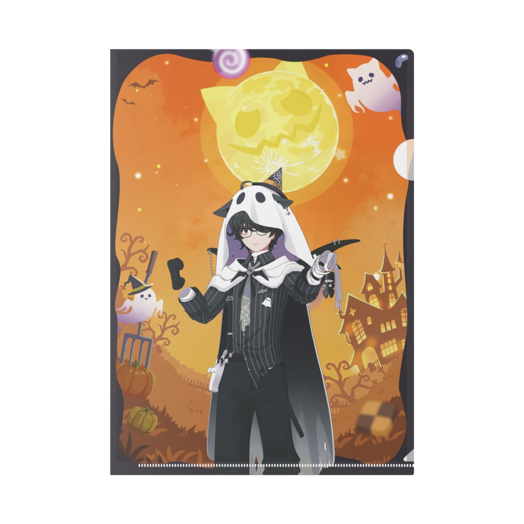 【もちのすけ】ハロウィングッズ-クリアファイル