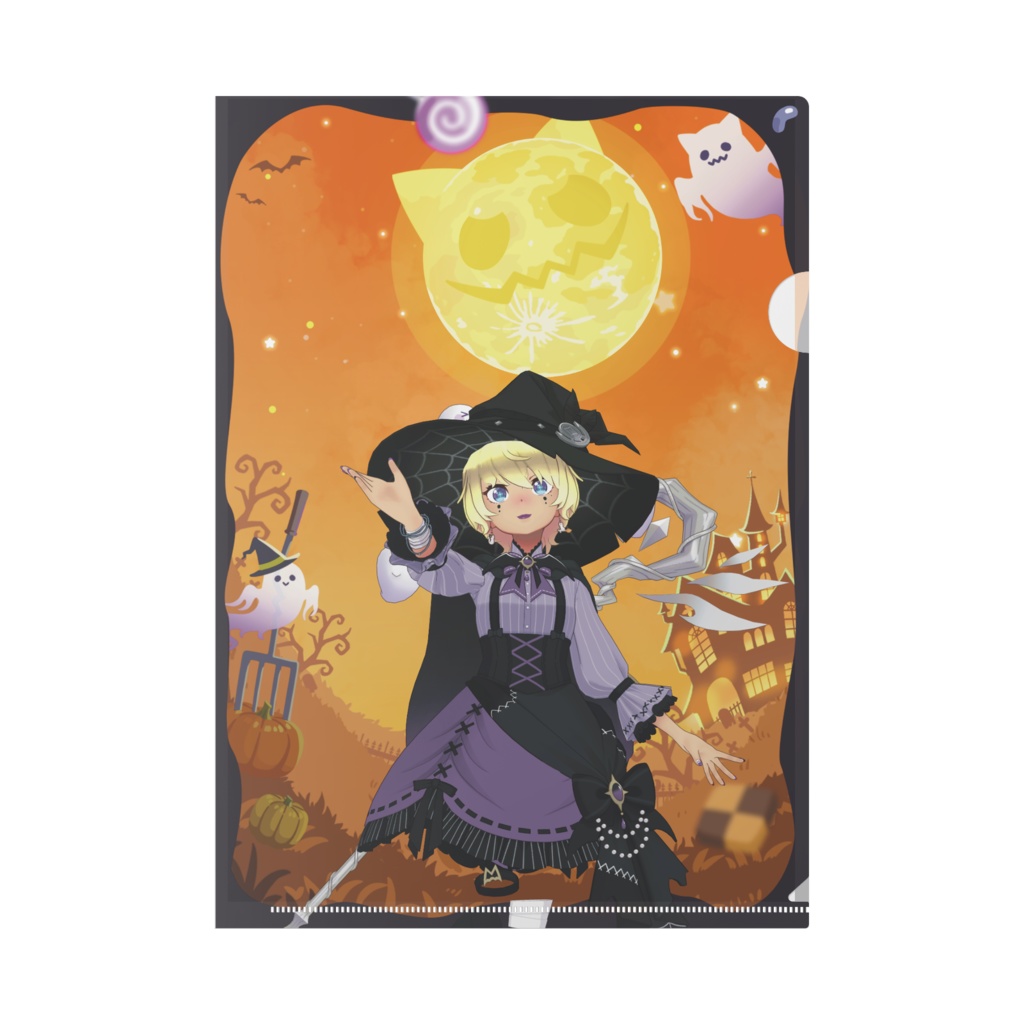 【もなこっこ】ハロウィングッズ-クリアファイル