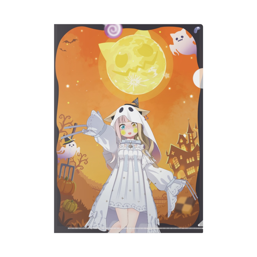 【れもね】ハロウィングッズ-クリアファイル