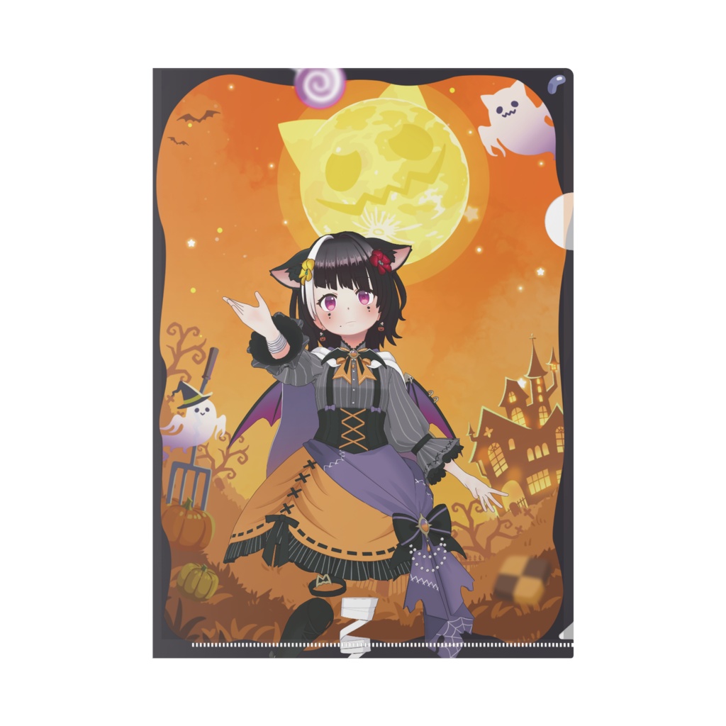 【わらび餅】ハロウィングッズ-クリアファイル