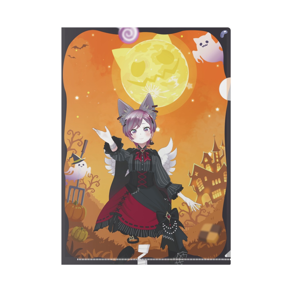 【われる】ハロウィングッズ-クリアファイル