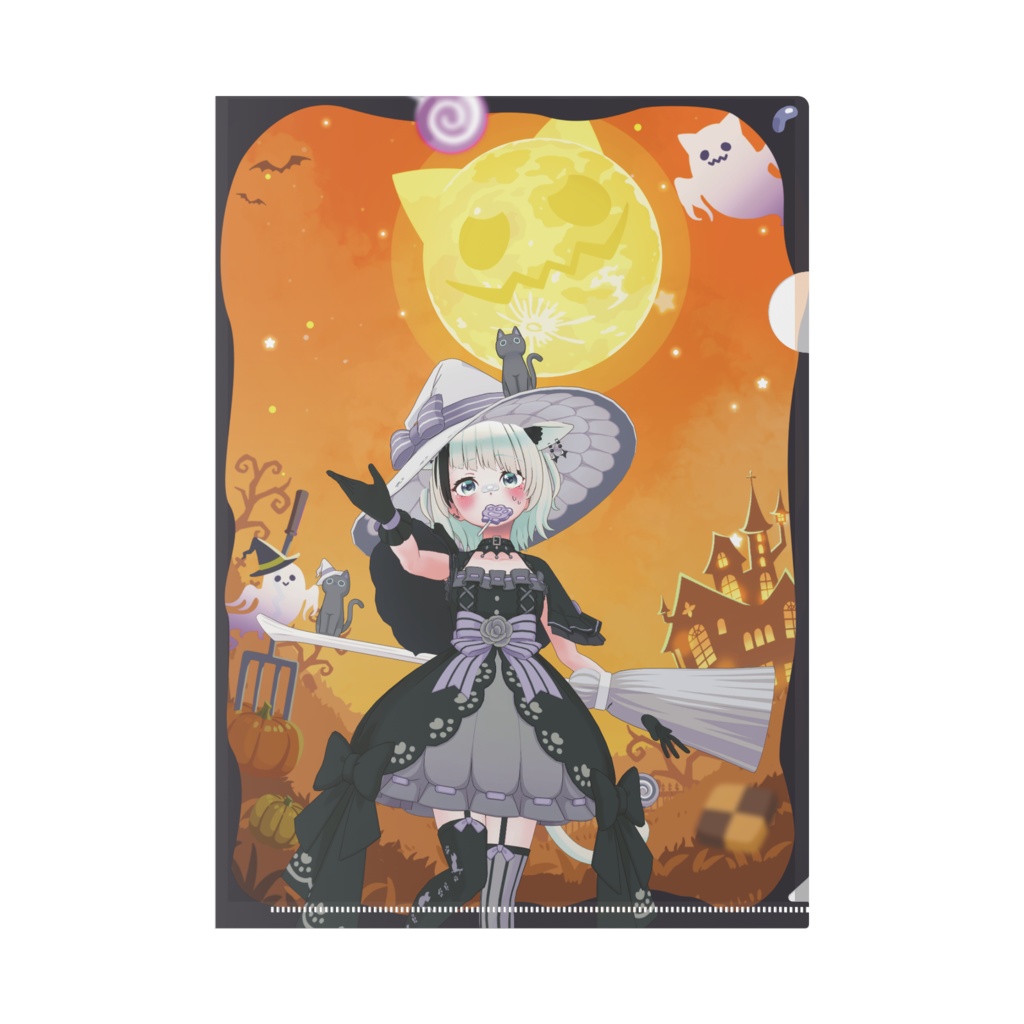 【飴笠あめ】ハロウィングッズ-クリアファイル