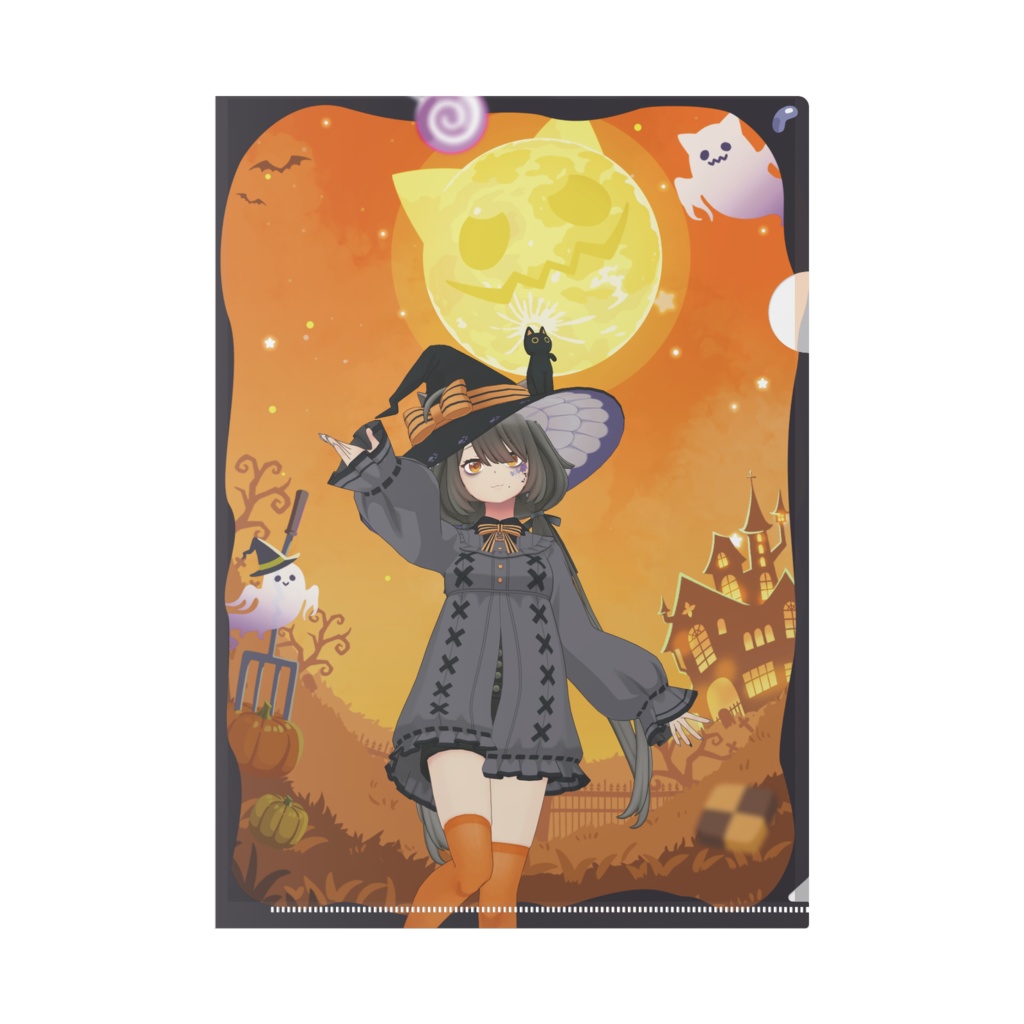 【華白シフォン】ハロウィングッズ-クリアファイル