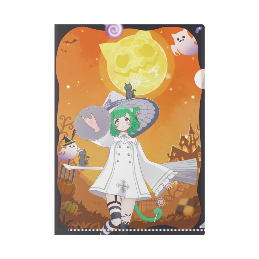 【甘雪和菓】ハロウィングッズ-クリアファイル