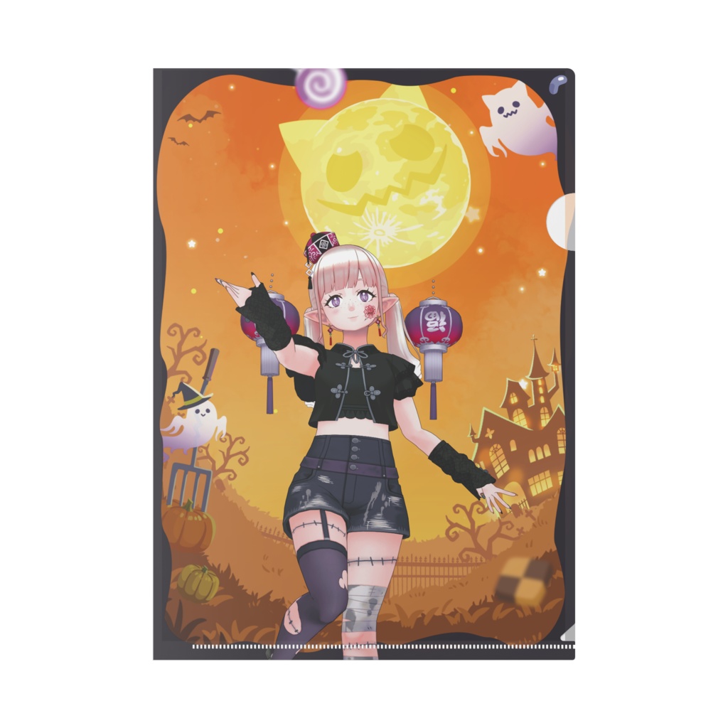 【牛飼いのパンちゃん】ハロウィングッズ-クリアファイル