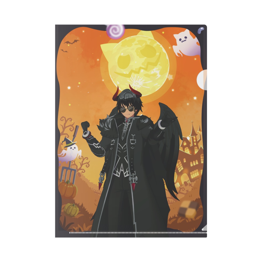 【虚月ハクト】ハロウィングッズ-クリアファイル