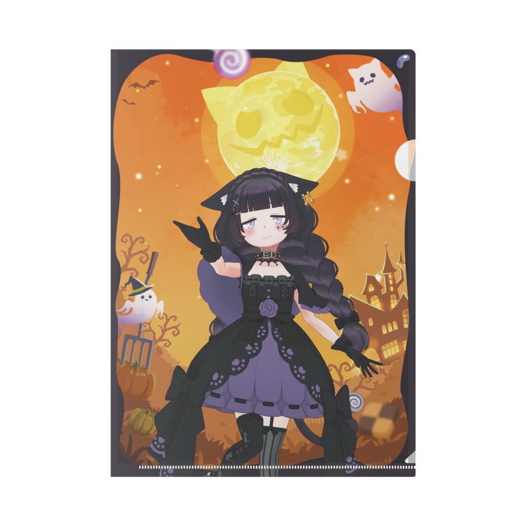 【胡桃ひな】ハロウィングッズ-クリアファイル