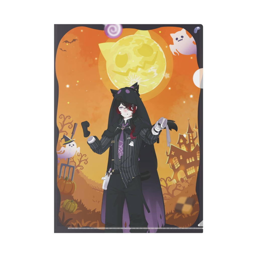 【左】ハロウィングッズ-クリアファイル