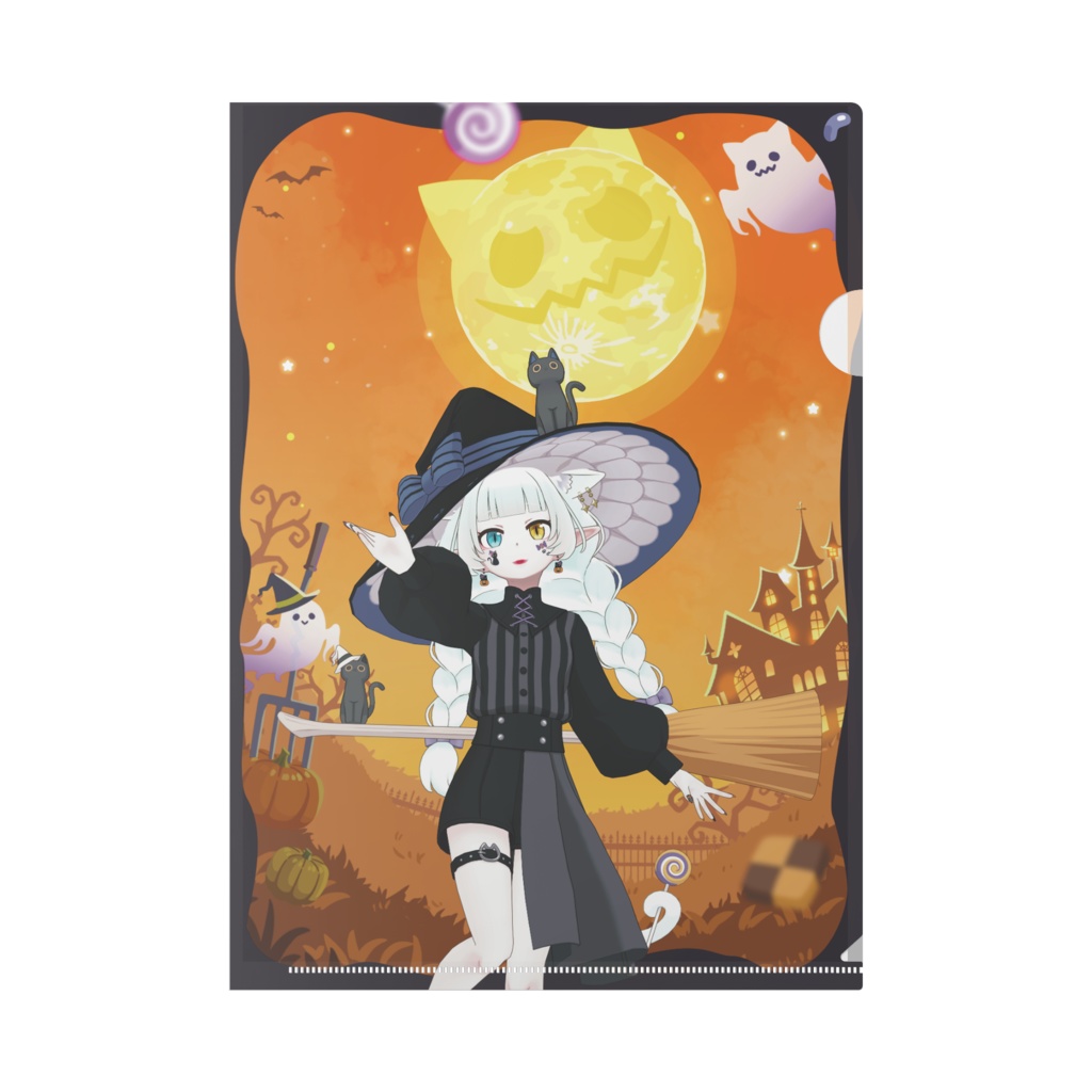 【自然を司る精霊ニンフ】ハロウィングッズ-クリアファイル