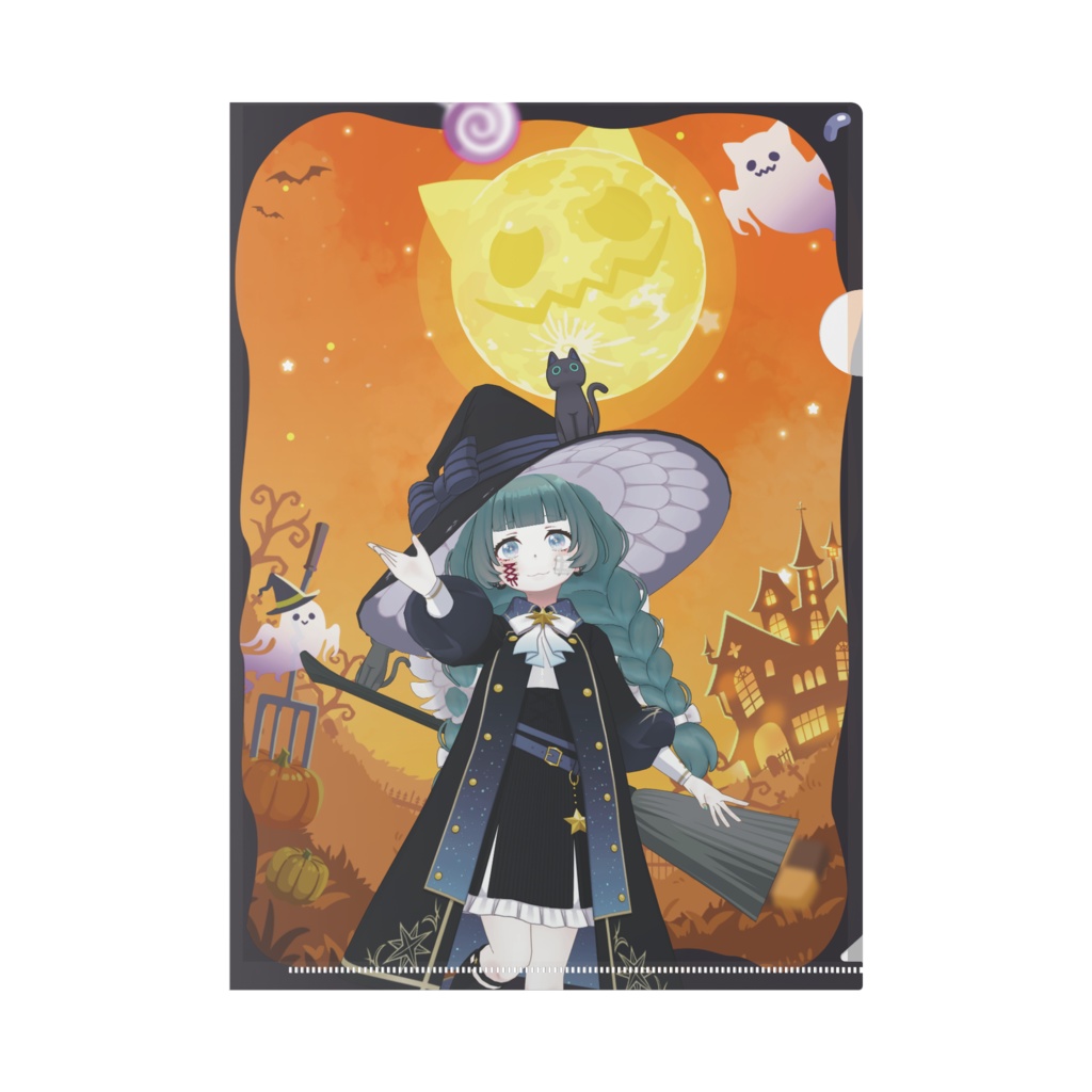【七海みんと】ハロウィングッズ-クリアファイル