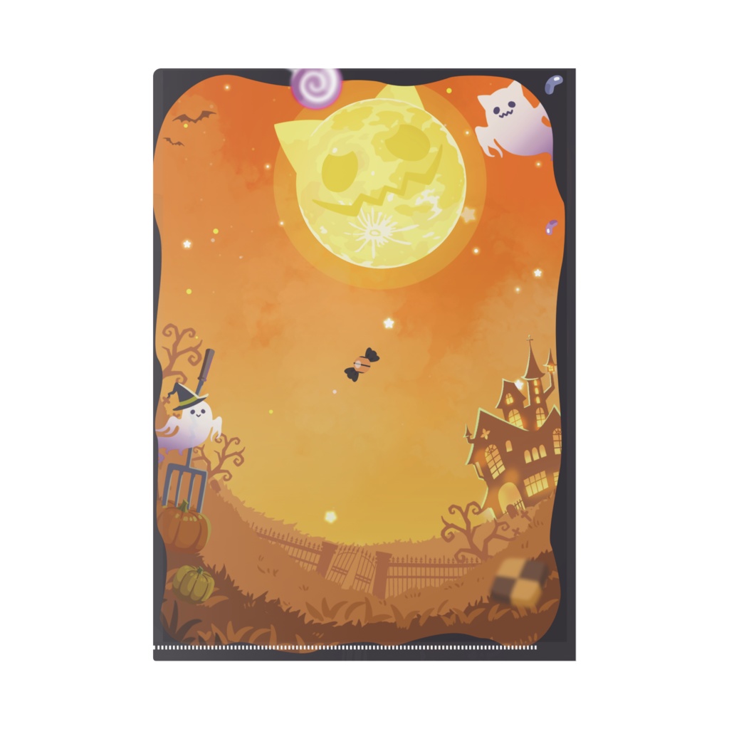【七星ろっか】ハロウィングッズ-クリアファイル