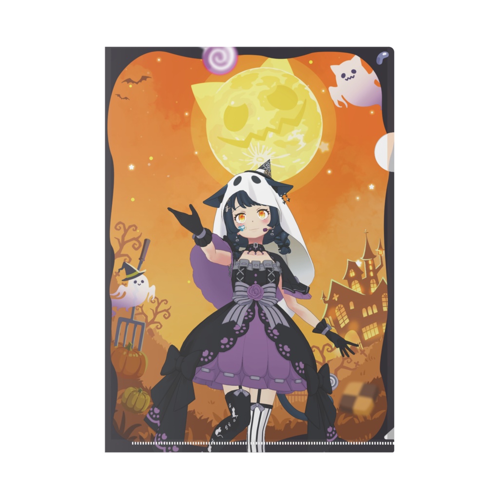 【七星ろっか】ハロウィングッズ-クリアファイル