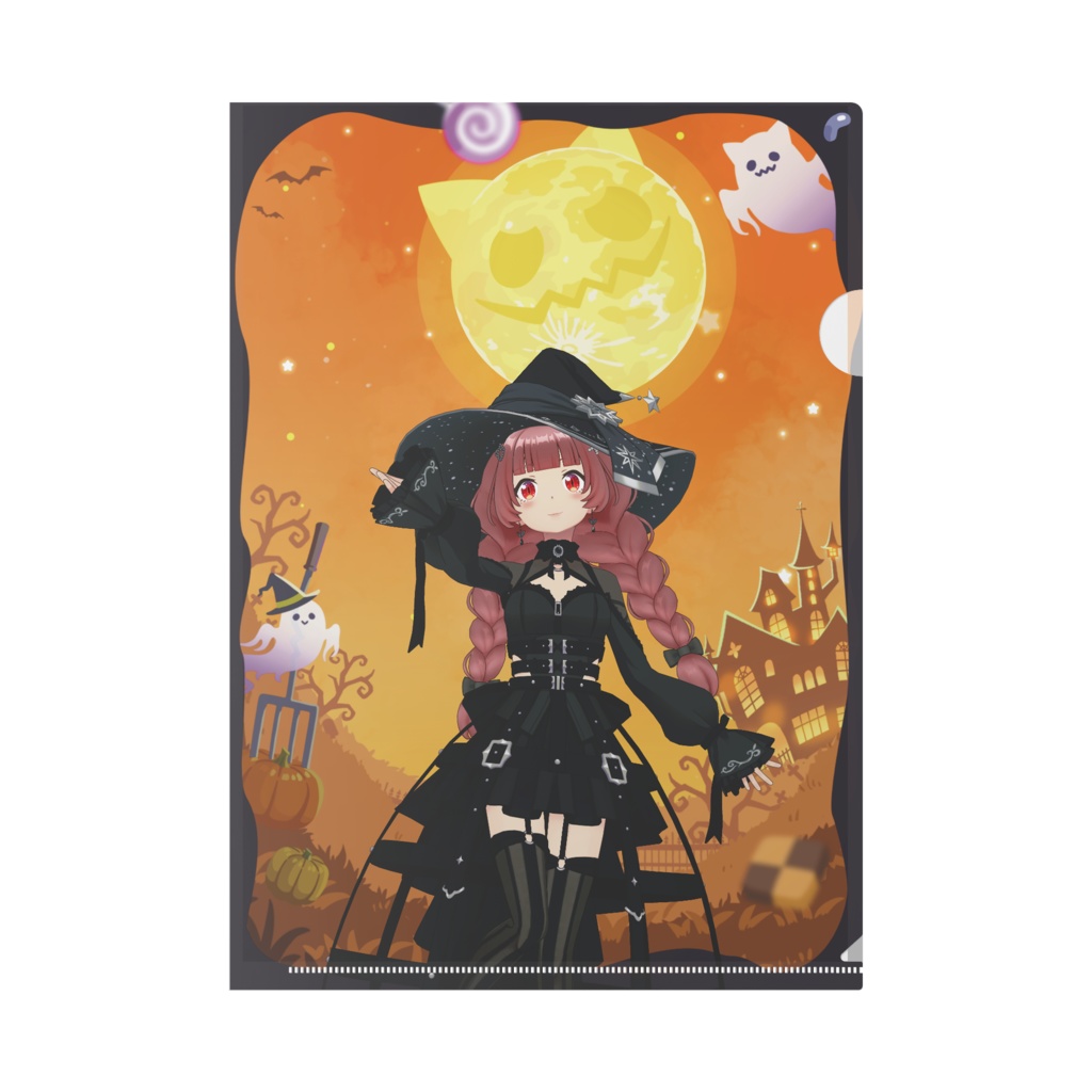 【主水イズミ】ハロウィングッズ-クリアファイル
