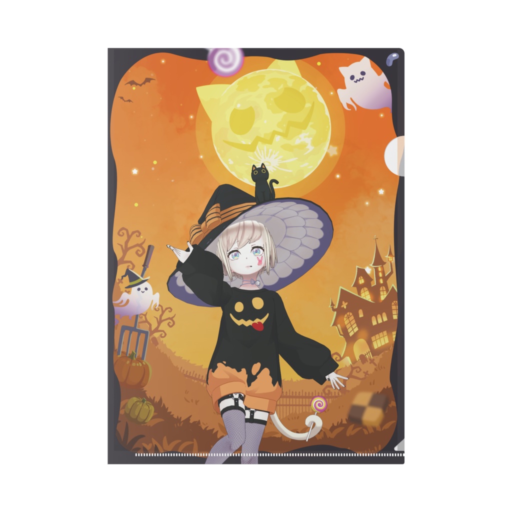 【人形るな】ハロウィングッズ-クリアファイル