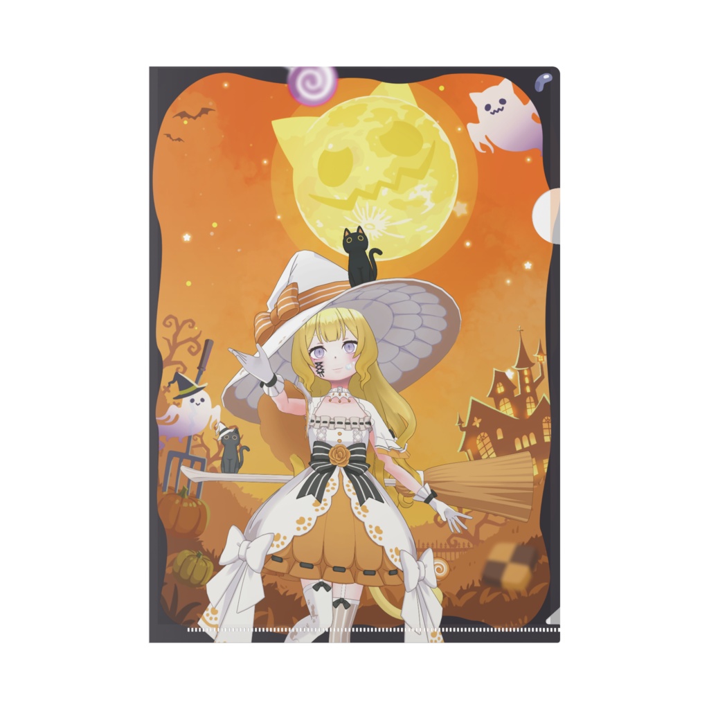 【水鏡綾月】ハロウィングッズ-クリアファイル