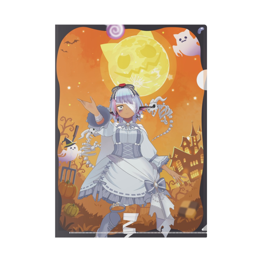 【青津ピオン】ハロウィングッズ-クリアファイル