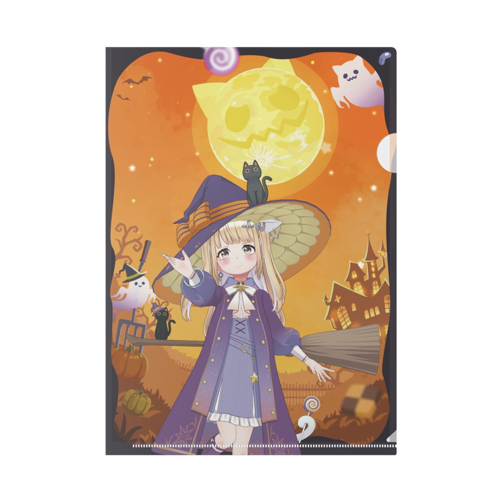 【千草ゆあ】ハロウィングッズ-クリアファイル