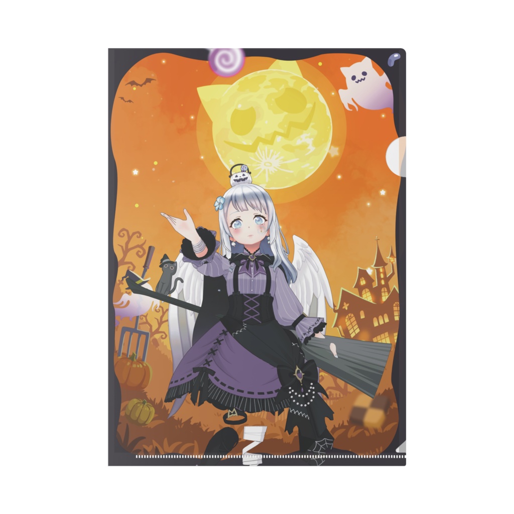 【淡雪ユウ】ハロウィングッズ-クリアファイル