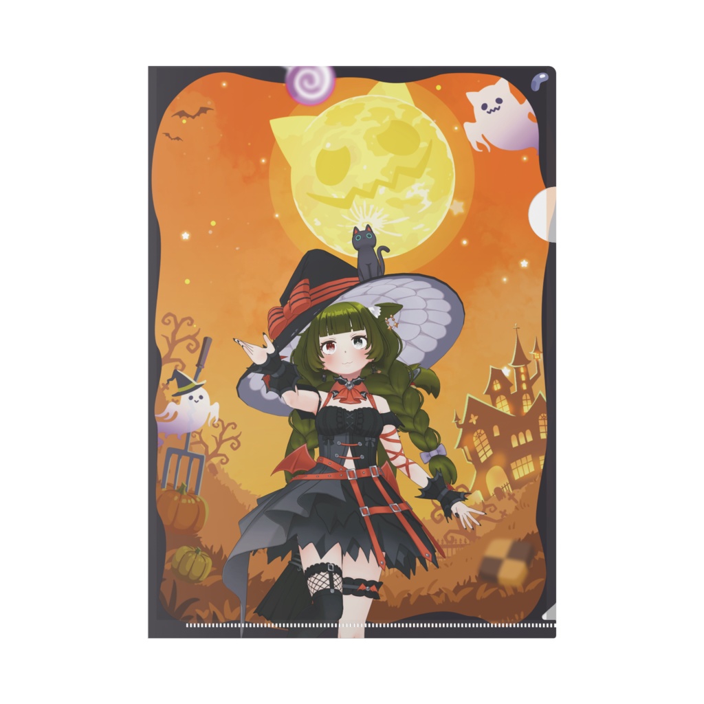【茶柱ゆのみ】ハロウィングッズ-クリアファイル