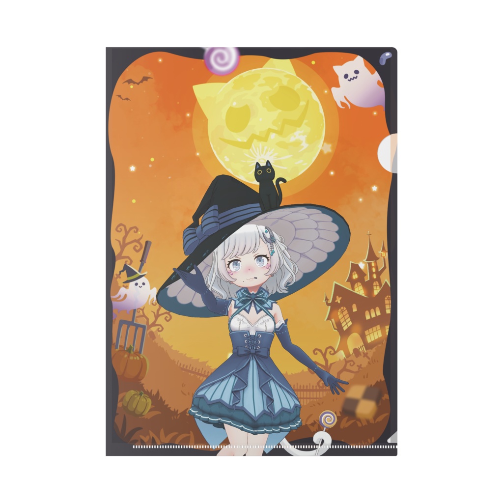 【椎葉 ゆる】ハロウィングッズ-クリアファイル