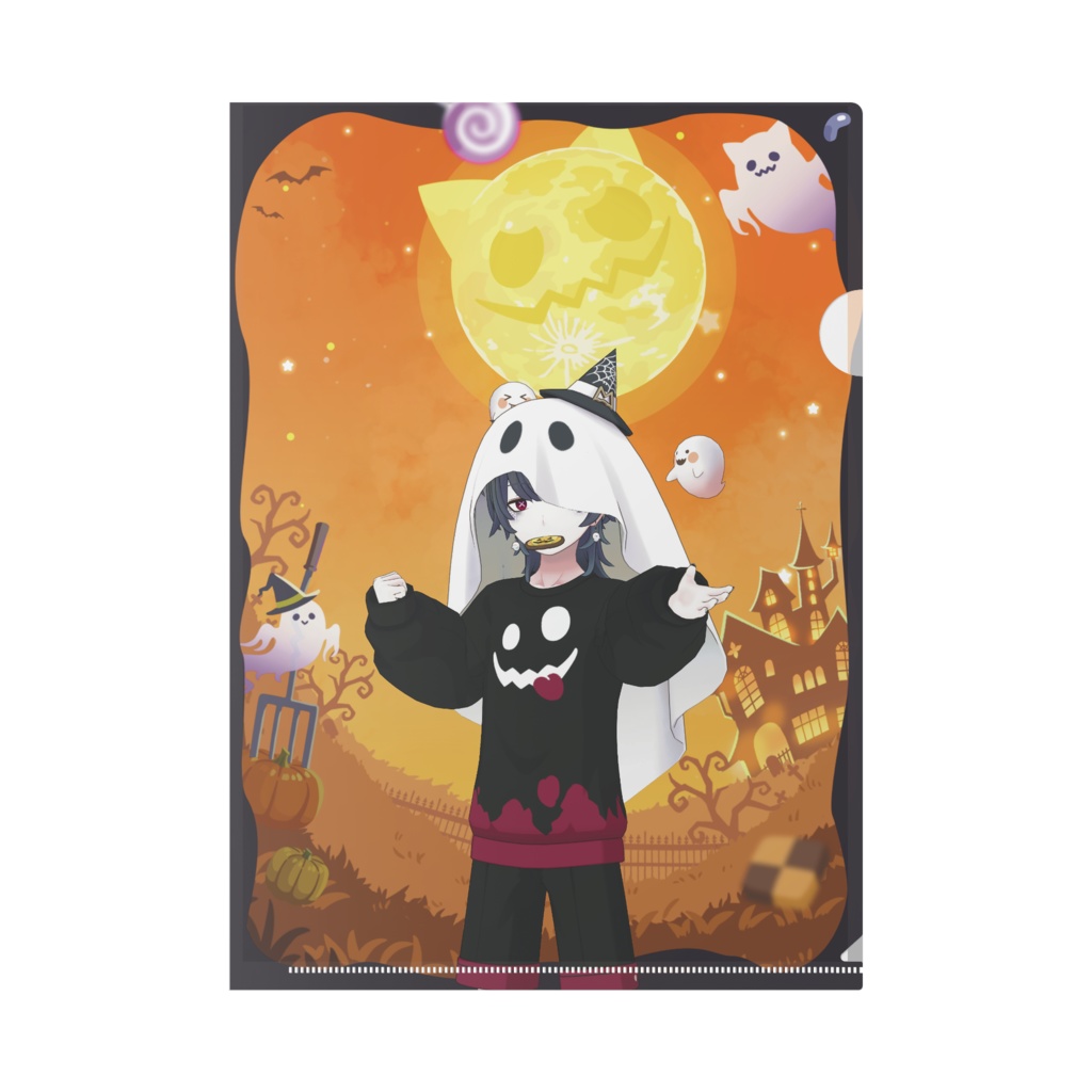 【天竺葵 みやび】ハロウィングッズ-クリアファイル