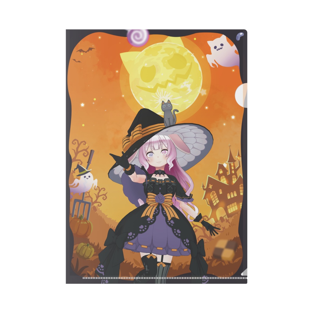 【兎上るあ】ハロウィングッズ-クリアファイル