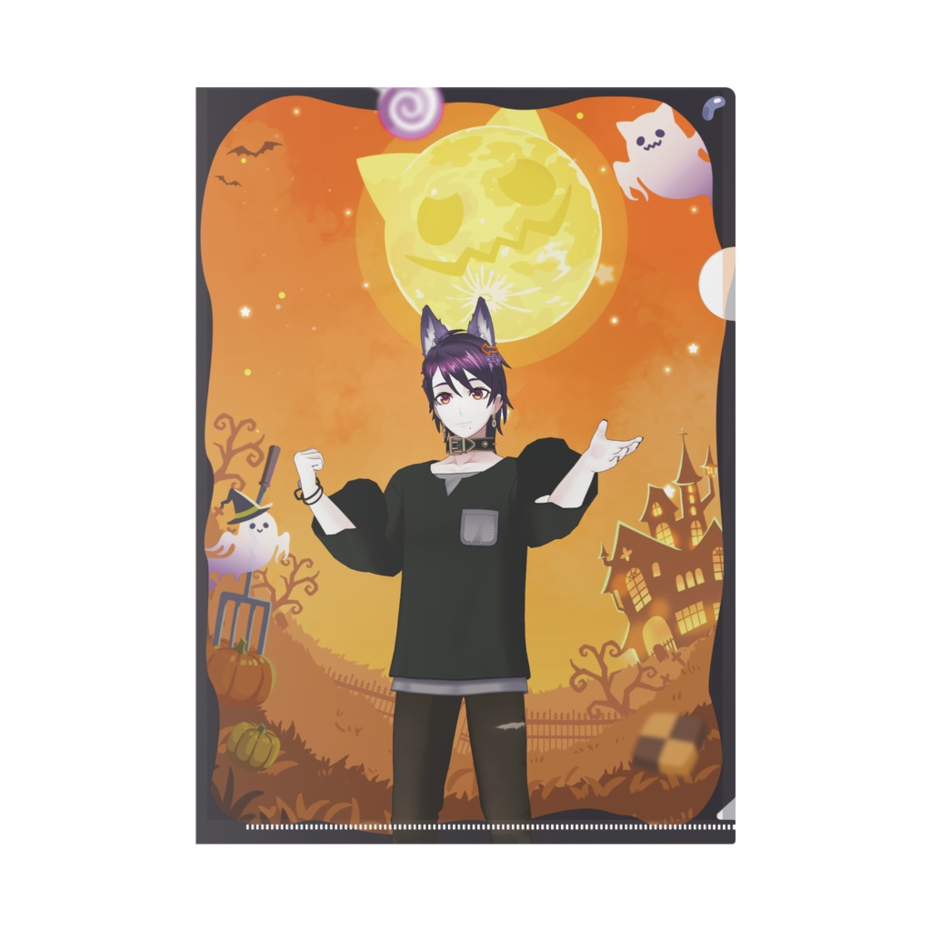 【動音イリス】ハロウィングッズ-クリアファイル