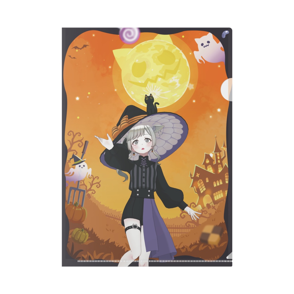 【如月 涼音】ハロウィングッズ-クリアファイル
