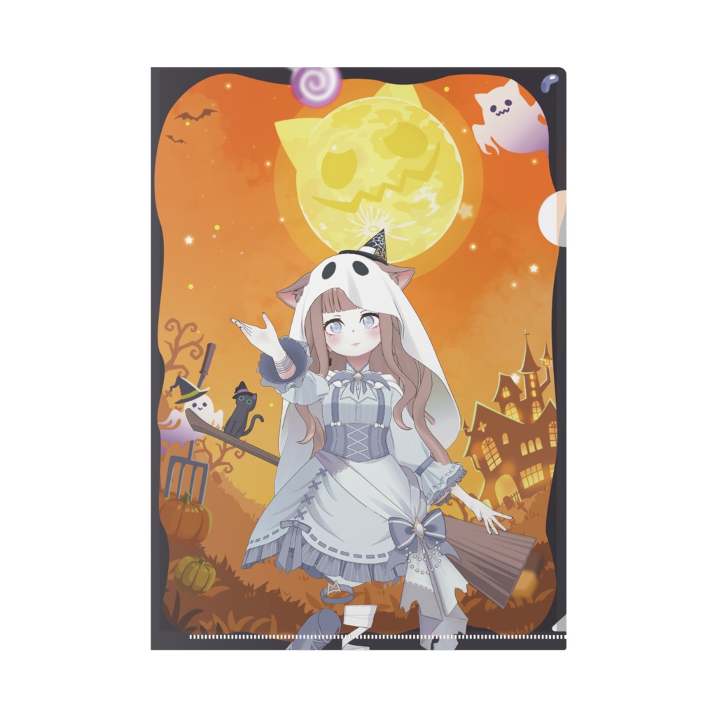 【猫野nana】ハロウィングッズ-クリアファイル