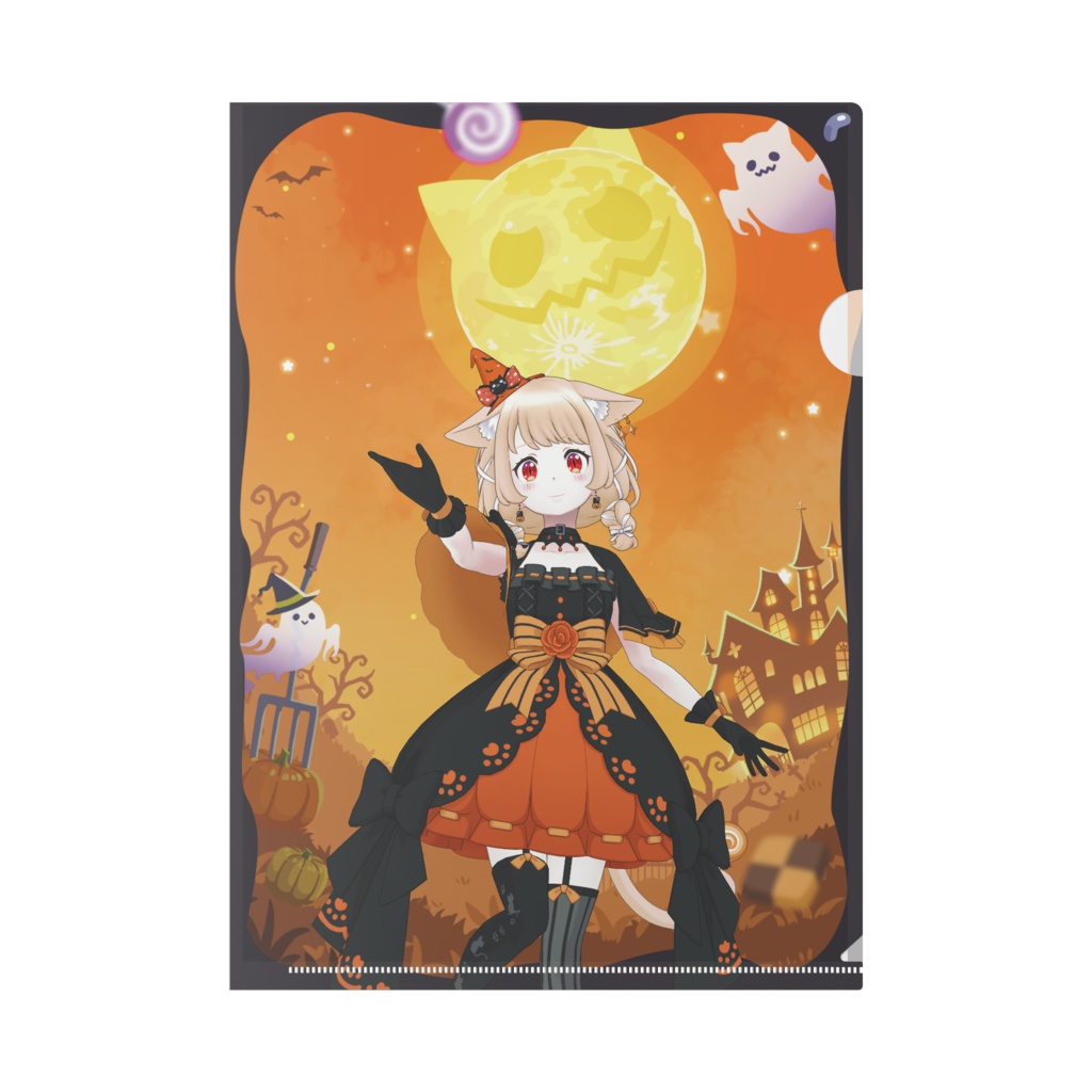 【乃神琉姫】ハロウィングッズ-クリアファイル