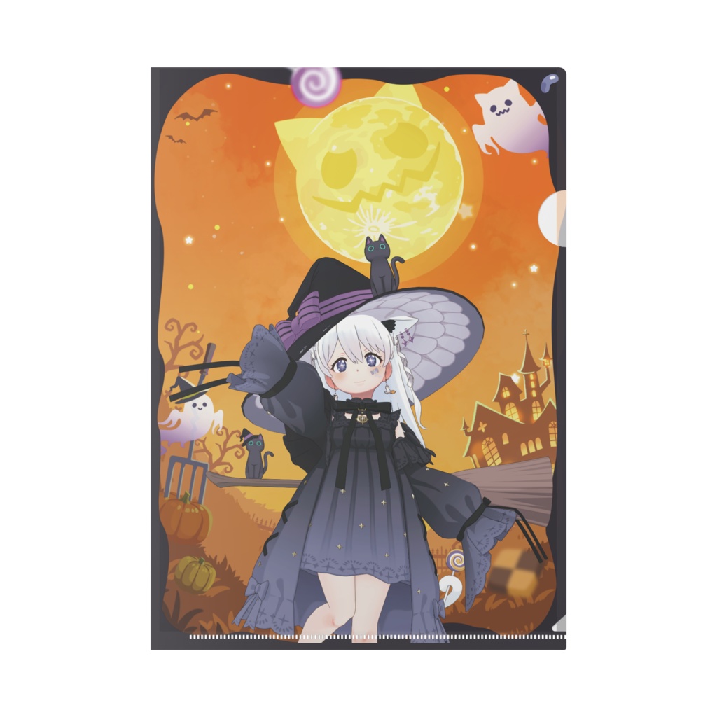 【白星詩乃】ハロウィングッズ-クリアファイル