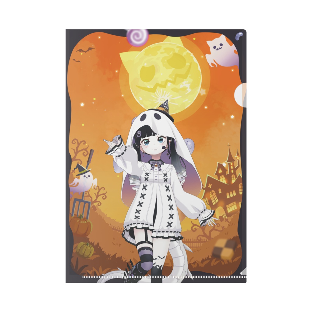 【浮遊ひめ】ハロウィングッズ-クリアファイル