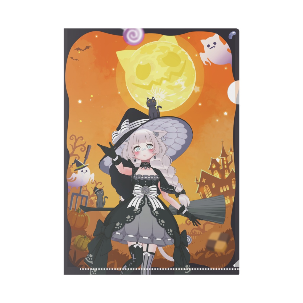 【米頼おもち】ハロウィングッズ-クリアファイル