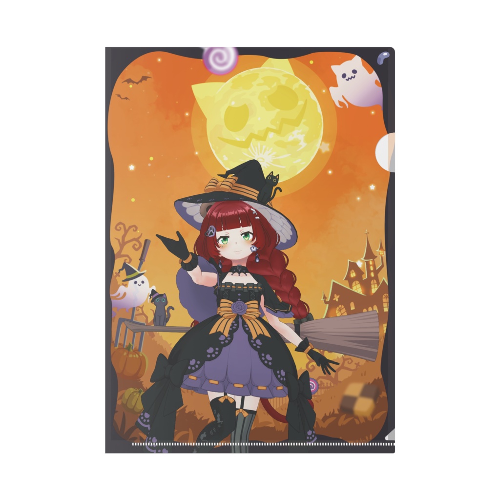 【魔女っ子くまもり出没】ハロウィングッズ-クリアファイル