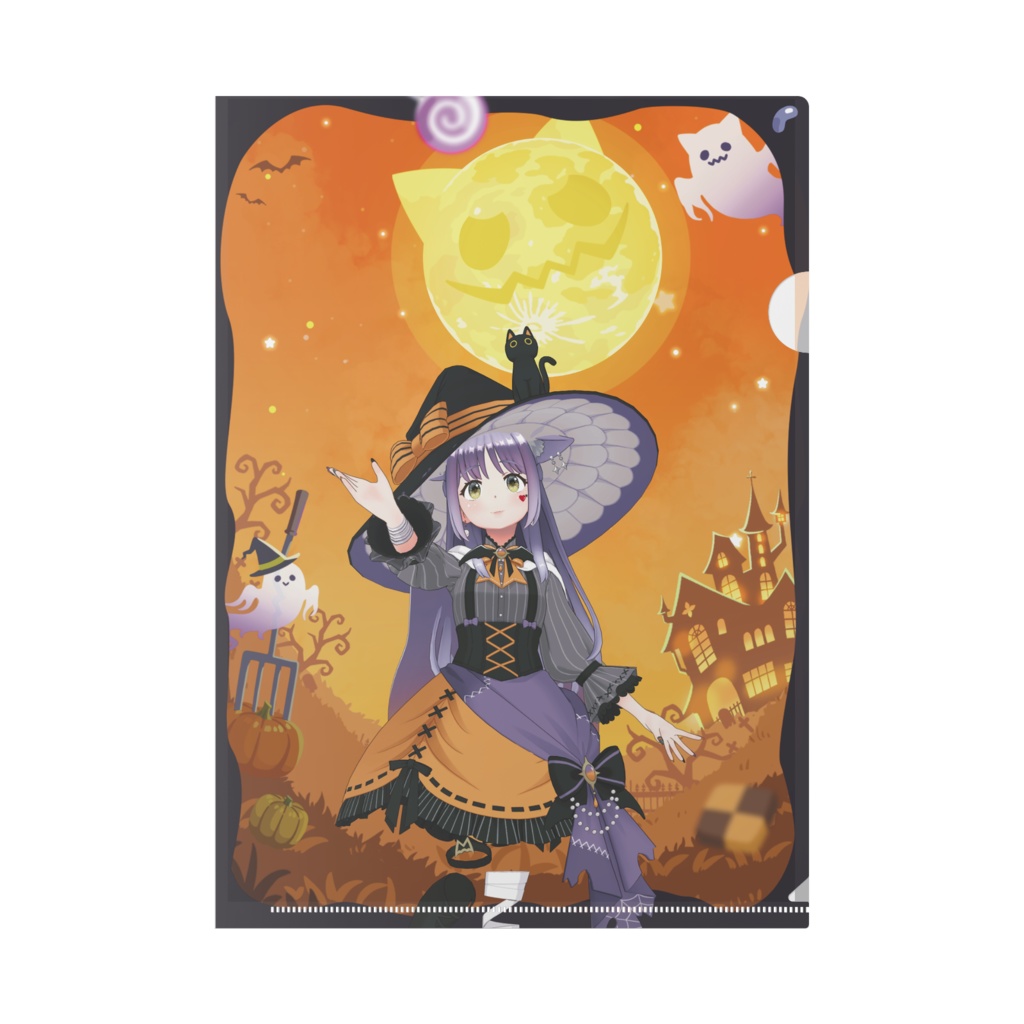 【夢蘭綺ねんね】ハロウィングッズ-クリアファイル
