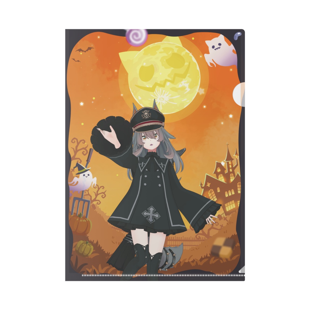 【夜音まひる】ハロウィングッズ-クリアファイル