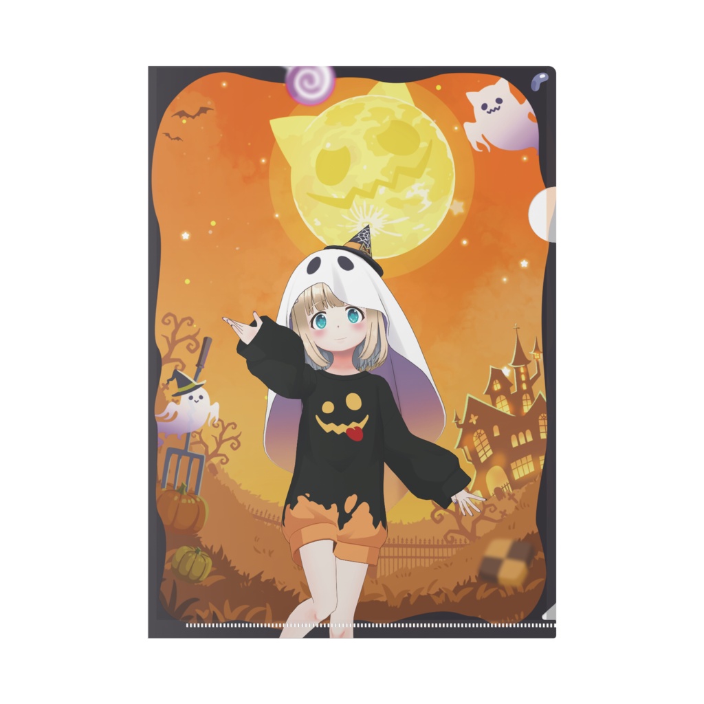 【鈴野りと】ハロウィングッズ-クリアファイル