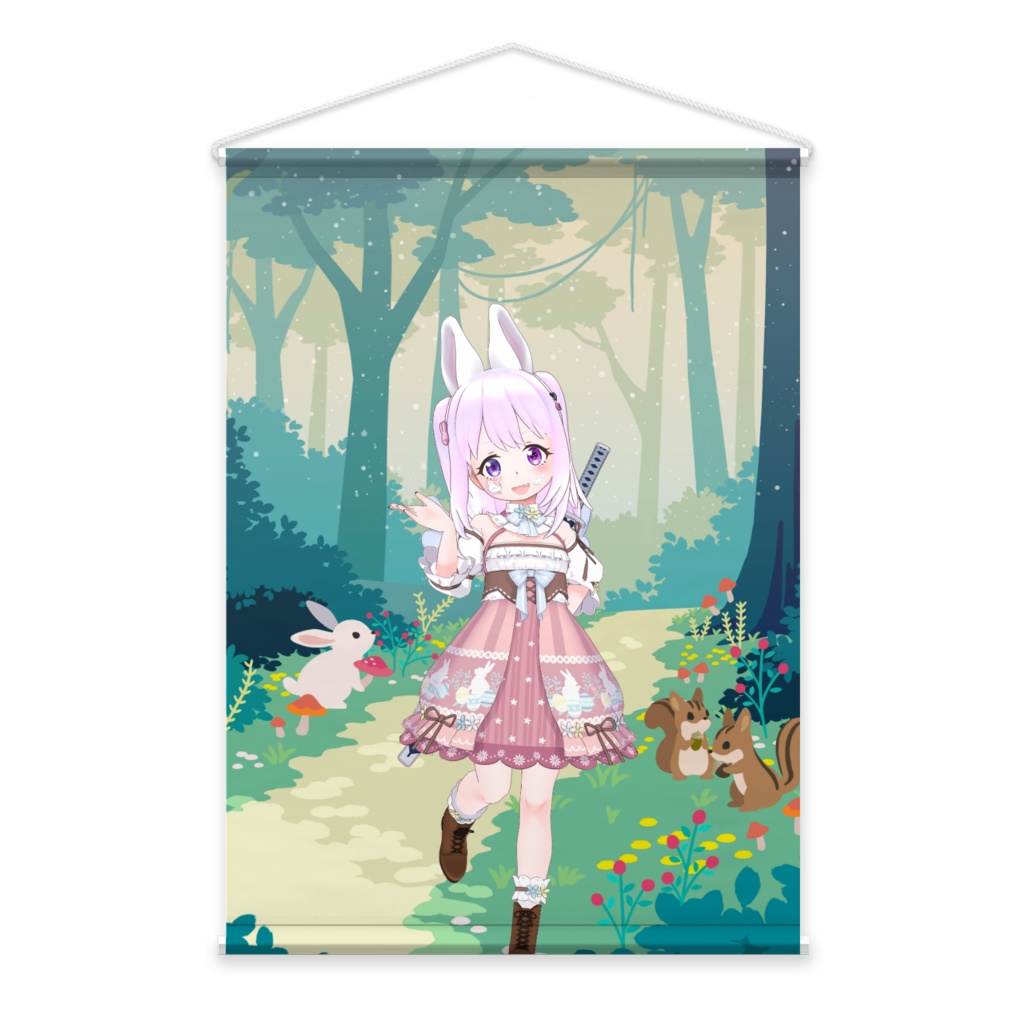 【うさうさうさみ】11月生誕祭記念日グッズ-タペストリー