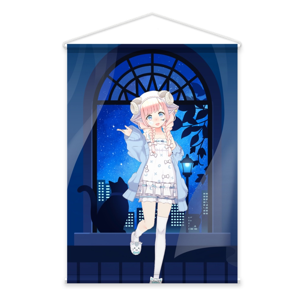 【めめもり めめぇ】11月生誕祭記念日グッズ-タペストリー